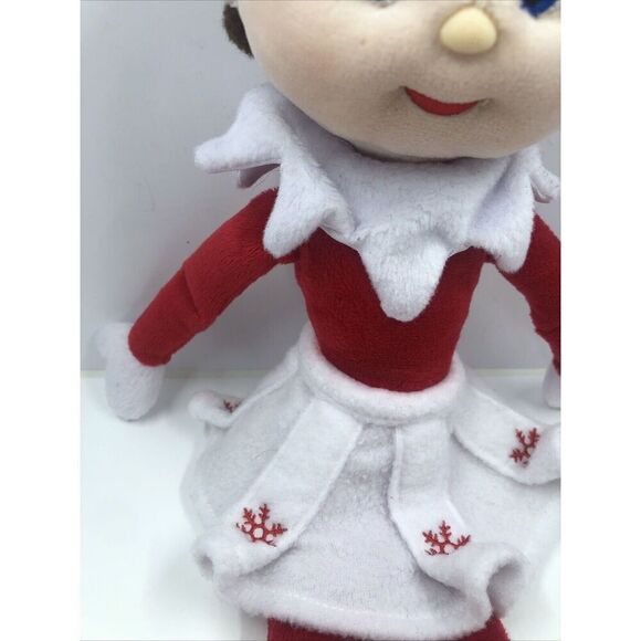 Elf on the Shelf Plush 14" Girl Doll 2010 Ruffled Skirt Snowflakes Christmas Toy - Picture 7 of 16